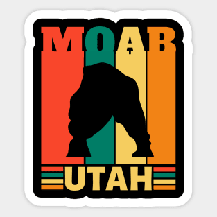 Retro Moab Utah Sticker